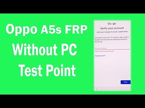 OPPO A5S (CPH1909) FRP Bypass Without PC, Test Point