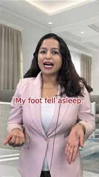 ခြေထောက်ကျင်နေတယ်ကို English လို ? ခြေထောက်အိပ်ပျော်သွားတယ်ဆိုတာ?