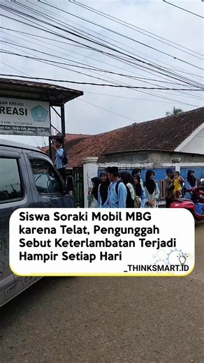 informatif inspiratif edukatif | Sebuah unggahan video memperlihatkan momen sejumlah siswa sekolah menengah pertama menyoraki mobil operasional Makan Bergizi Gratis (MBG).... | Instagram