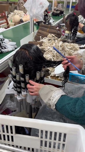 YOOWIGS Salon wig this smooth? 😻#factory #hairbusiness #production