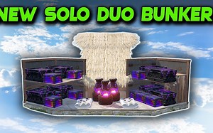 新Rust 1-2人bunker基地建筑教学 (带摆箱子）