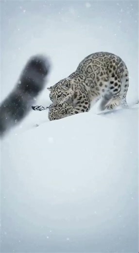 Snow Leopard Cub's 1 Second Escape Mother vs Dea #leopard #wildliferescue #wildlife