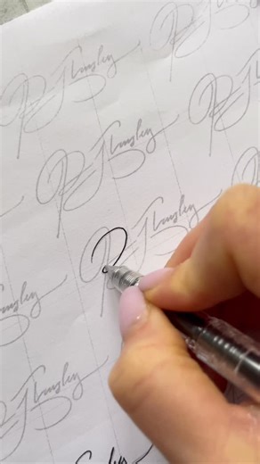 G-SIGN | Signature Design | Mastering your new signature is easier than you think — just follow our training stencil. ✨ Want a signature that feels truly yours? Get... | Instagram