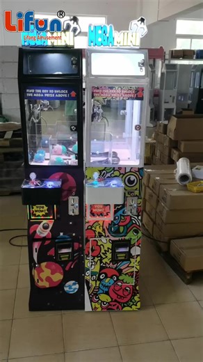 Lifun Coin Operated Mega Mini Claw Crane Arcade Game Machine Indoor Toy Prize Small Doll Claw Machine with Bill Acceptor