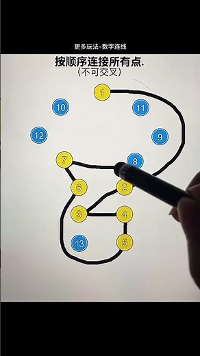 Connect all points in order. (Do not allow intersections.) #shorts #games