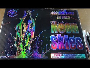 Neon Skies canister shell kit by Raccoon Fireworks