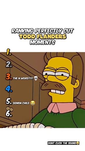 Ranking Best Todd Moments #simpsons #homersimpson #flanders #clips #viral