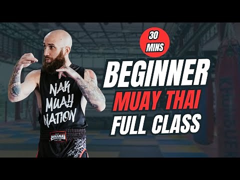 BEGINNER MUAY THAI WORKOUT | 30 Min Shadowboxing Class (No Equipment)