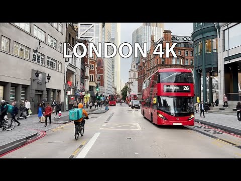 London 4K - Sunset Drive - Skyscraper District