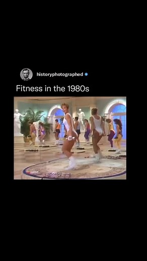 History Photographed on Instagram: "Fitness in the 1980s saw a major boom, led by the rise of aerobics, home workout videos, and a growing focus on health. Jane Fonda’s workout tapes became hugely popular, making home fitness a trend. Bright workout fashion like leotards and leg warmers defined the era’s energetic style."