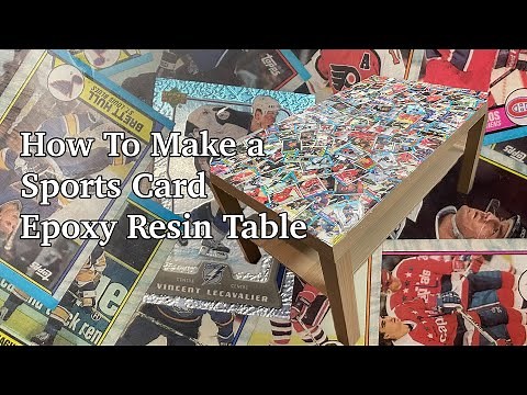 How To Make a Sports Card Epoxy Resin Table