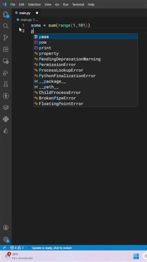 Se não fosse PYTHON, eu diria que era MÁGICA! 🐍✨ #shorts