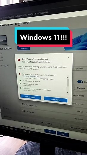 Bypass unsupported CPU for Windows 11!!! #techtok #techtoktips #windows11 #microsoft