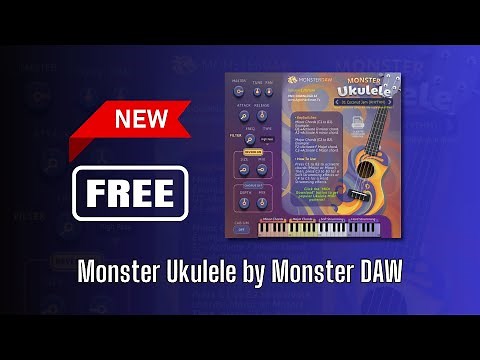 GREAT NEW FREE Plugin! Monster Ukulele by Monster DAW - Sound Demo