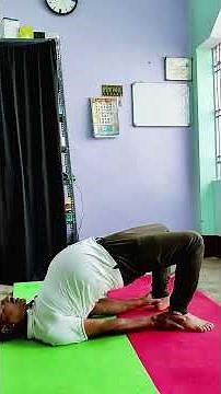 Setu Bandhasana.Bridge Pose.Yoga for Back Pain.Bridge Pose yoga.backbend yoga.Bridge Pose.