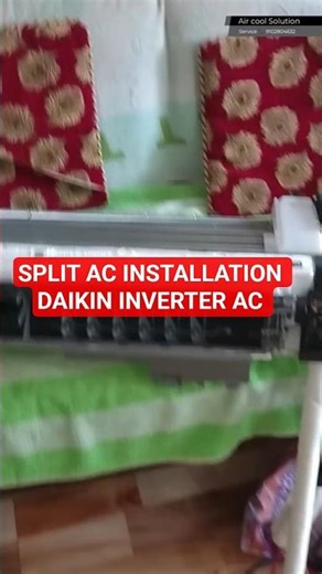 SPLIT AC INSTALLATION DAIKIN INVERTER AC #Ac #technician #shorts #shortsfeed #shortsviral #trending