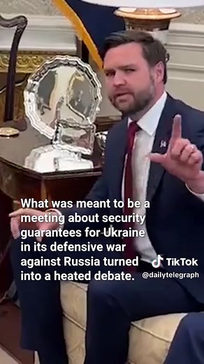 In extraordinary scenes from the Oval Office in the White House, US President Donald Trump and Ukrainian leader Volodymyr Zelensky clashed in a shouting match on Friday leaving efforts to end the war with Russia hanging in the balance. Video credit: Storyful. #donaldtrump #VolodymyrZelensky #trump ## #uspolitics #war #ukraine #russia⁠ ⁠ 🔗Click on the story link in the bio for more