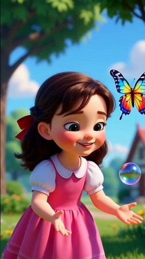 princess playing with a butterfly 🦋#disney #shorts #fairytale #shortfeed