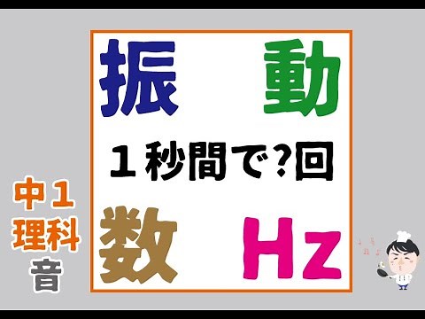【中１：理科】音「Hzの問題」