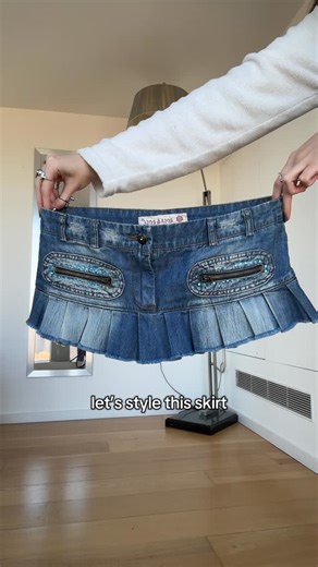 kamilla on Instagram: "styling a denim mini skirt