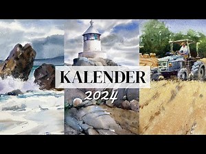 Aquarellkalender 2024