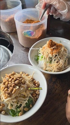 Bubur Ayam 13.000 seporsi toping seabrek pakai abon sapi #food #foodie #kuliner #idejualan