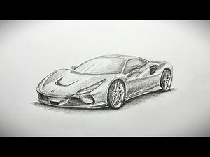 How to Draw Ferrari F8 Tributo