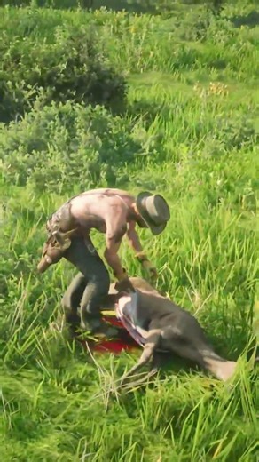 Simulate stunning survival skills #shorts #viralvideo #rdr2 #RDR2 #reddeadredemption