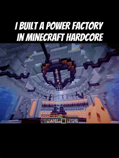I Built a POWER FACTORY in Minecraft Hardcore #minecraft #foryou #fyp #viral #8
