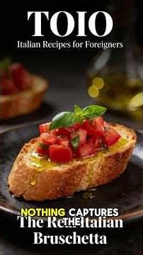 The REAL Italian Bruschetta Recipe (Easy & Authentic) #shorts
