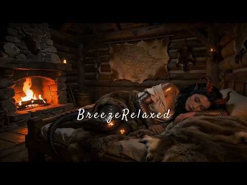 1 Hour | Cozy Dragonborn Inn BGM. Let the Hearth Music Lull You to Sleep With Her Tonight.