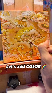 4K views · 346 reactions | That magical moment when color gets laid down This original, “Star Surfer” is available, linked here and in my bio‍♀️ #acrylicpainting #acrylicpaint #trippyartwork #art #painting #paintingprocess #freestyle #psychedelicart #flow #color | Stella Strzyzowska | Facebook