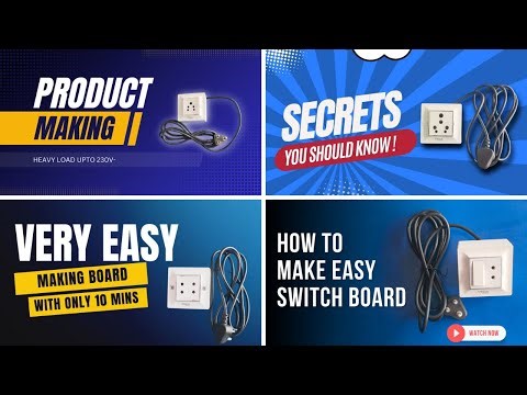 How to Use 2M Box in 4 Different Ways | DIY Extension Board Making | Electrical Wiring Tutorial