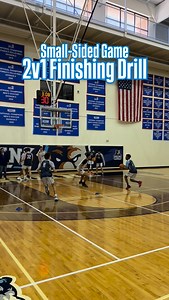 Coach Tony Miller on Instagram: "2v1 Drill: 3 lines on the baseline. Middle line is the defense. Make the best read to finish or pass based on where the defender is. See chest, land on two and give it up. See arms, go with to hands to the rim to finish. #basketballdrills #basketballdrill #basketballsmallsidedgame #smallsidedgames #basketballcoaching"
