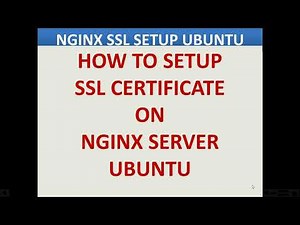 NGINX SSL SETUP UBUNTU | HOW TO SETUP SSL CERTIFICATE ON NGINX SERVER UBUNTU