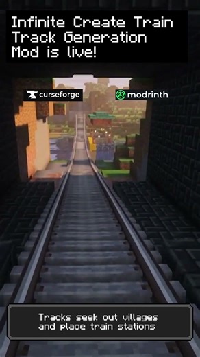 Infinite Procedural Create Train Track Mod is Live!