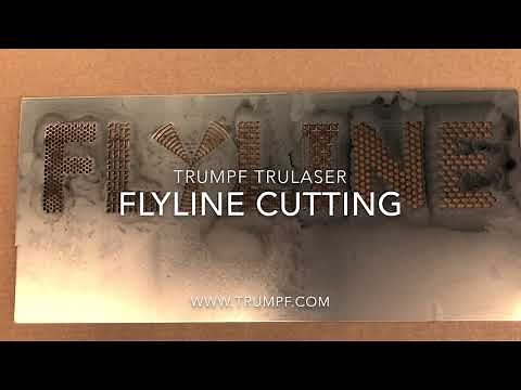 Trumpf TruLaser 5030 10 kw TruDisk showing FlyLine Cutting Techniques