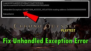 Fix Chrono Odyssey Playtest Unhandled Exception: EXCEPTION_ACCESS_VIOLATION Error on PC https://lnkd.in/gfbtjn8M via @YouTube | Recover Android Data