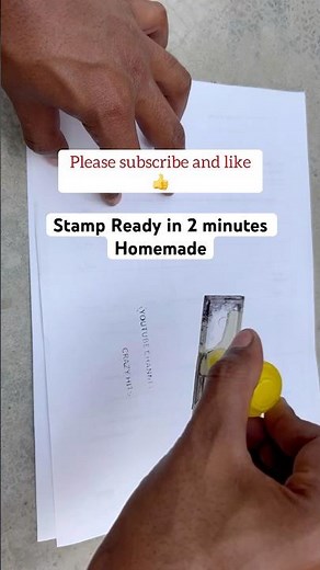 How To Make Stamp In Home #shortvideo #diy #howtomake