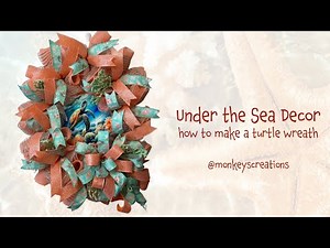 How to Make a Turtle Wreath: Step by Step Tutorial #homedecor ‪@MonkeysCreations‬