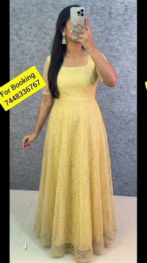 Fabric-heavy net Work.coding work Embodery Lining.crepe Frock length : 54 inch Sleeve length:12 inch