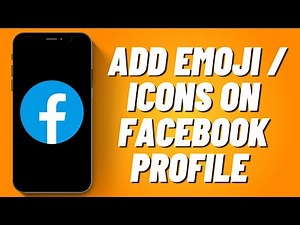 How To Add Emoji/Icons On Facebook Profile