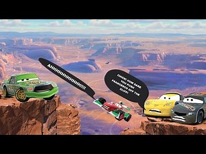 Chick Hicks Pushes Francesco Bernoulli Off the Cliff… Grounded BIG TIME