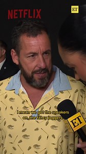 3.7M views · 66K reactions | Adam Sandler Shows Off His Track Pants at His Comedy Special Premiere | Entertainment Tonight | Facebook