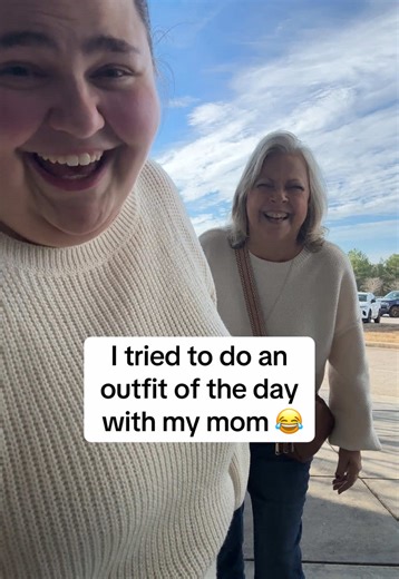 Tried to film an outfit of the day with my mom - got this chaos instead 😂 🦅 ca-caw! #theloseitlog #healthJourney #WLJourney