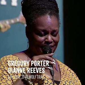 Two jazz legends, one unforgettable night. 🎷 Swing with Gregory Porter’s velvet baritone and Dianne Reeves’ iconic vocals. → wolftrap.org/f/062725 | Wolf Trap