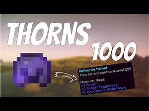 How To Get Thorns 1000 Netherite Armour | Minecraft