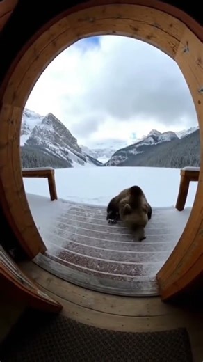 Bear’s Cozy Nap Turns Into Snow Explosion! 🐻❄️💥 #viral