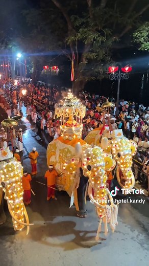 As the Kumbal Perahera gracefully concludes, the vibrant spirit of Kandy transitions smoothly into the Randholi Perahera. This celebration, rich in cultural significance, highlights Sri Lanka's deep-rooted traditions and the city's steadfast devotion. #fyp #fypシ #onemillionaudition #esalaperahera #kumbal #randholi #kandy #queens #queenshotelkandy #srilanka