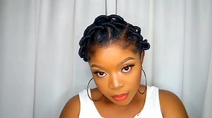 African Threading Hairstyle. Check my YouTube channel for detailed tutorial. #africanthreading #fypシ゚viral #trendinghairstyle #diyhairstyle #howto #threadhairstyle